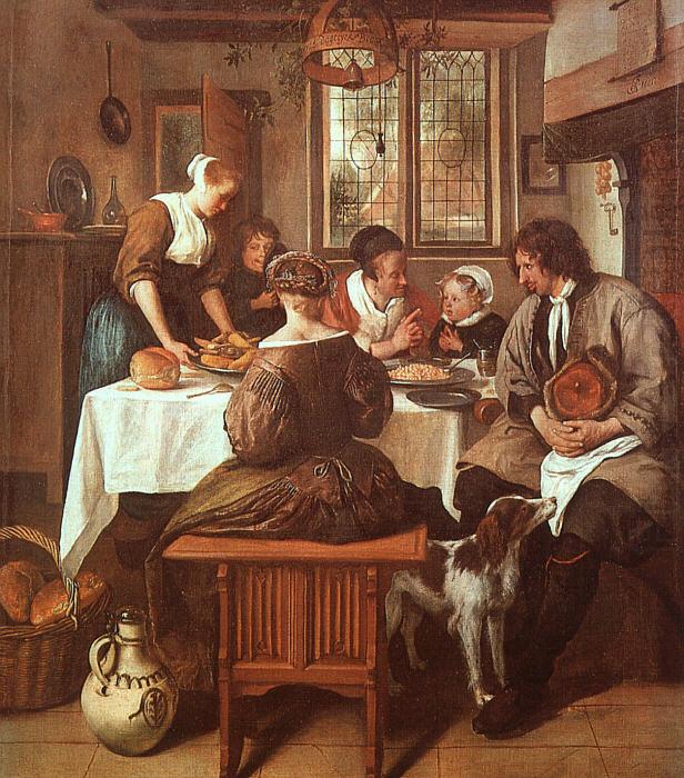 Jan Steen Grace Before Meat china oil painting image